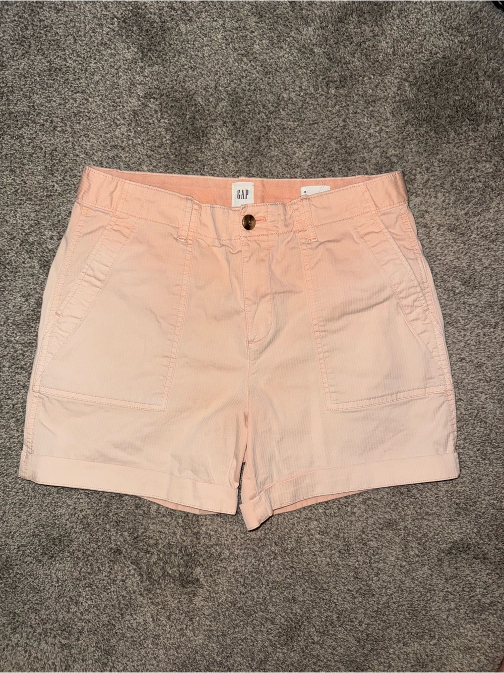 GAP Women's Pale Pink Corded Casual Shorts